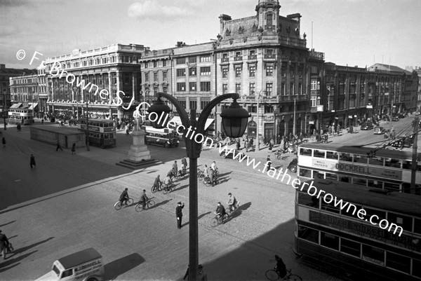 O'CONNELL STREET FROM ELVERY'S WITH AIR-RAID SHELTER